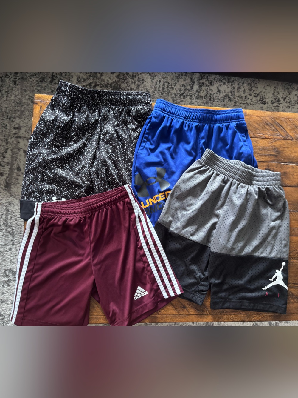 4 pairs of shorts. Size small youth.